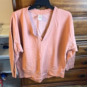 Champion Women's V-Neck Sweater - Soft Pink